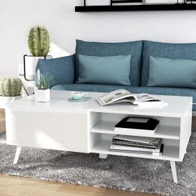 Altus 43" Coffee Table Gloss White